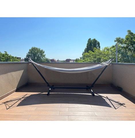 Гамак двухместный стальной каркас деревянные распорки до 250 кг Серый - фото 16 Гамак двухместный стальной каркас деревянные распорки до 250 кг Серый - фото 16