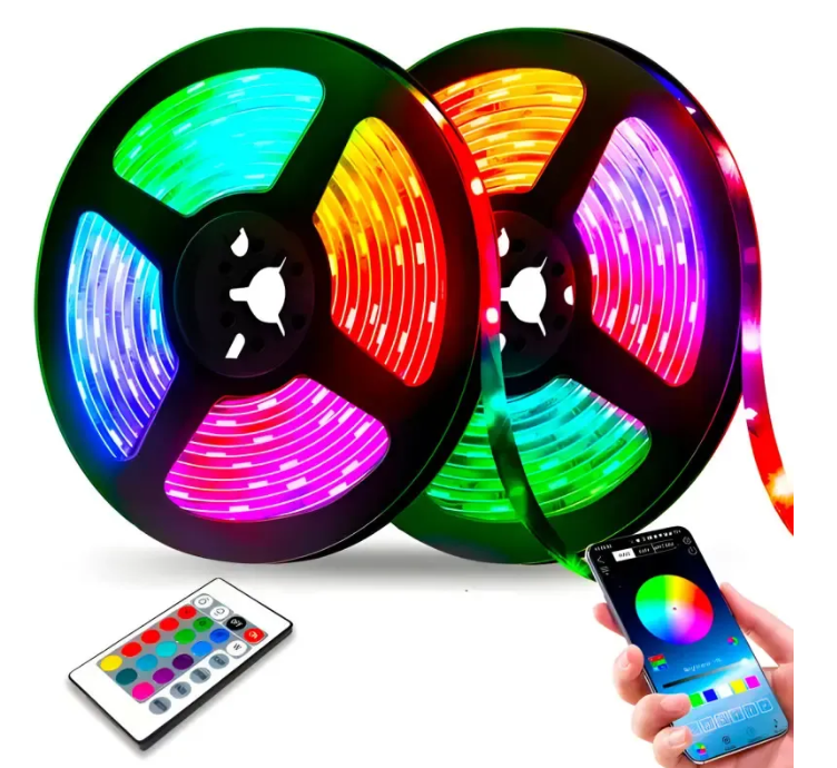 Светодиодная лента LED RGB RGB USB APP SF-20 5 м Разноцветный (15168934) - фото 4