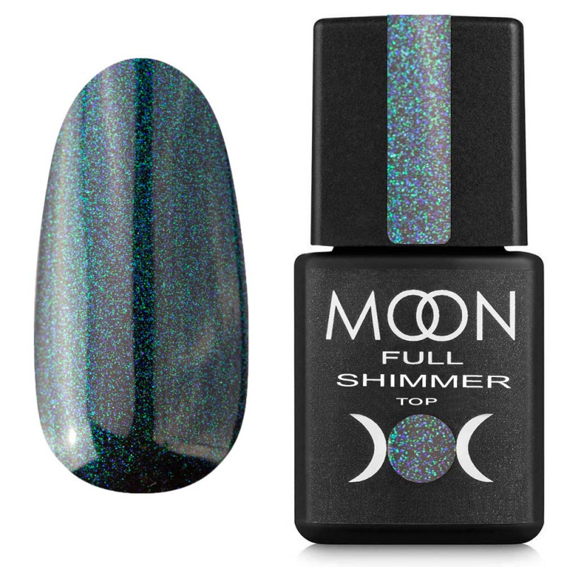 Топ для гель-лака Moon Full Shimmer Top №1027 без липкого слоя 8 мл
