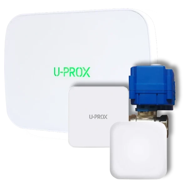 Комплект запобігання затоплення U-Prox DN15 бездротовий White Комплект запобігання затоплення U-Prox DN15 бездротовий White