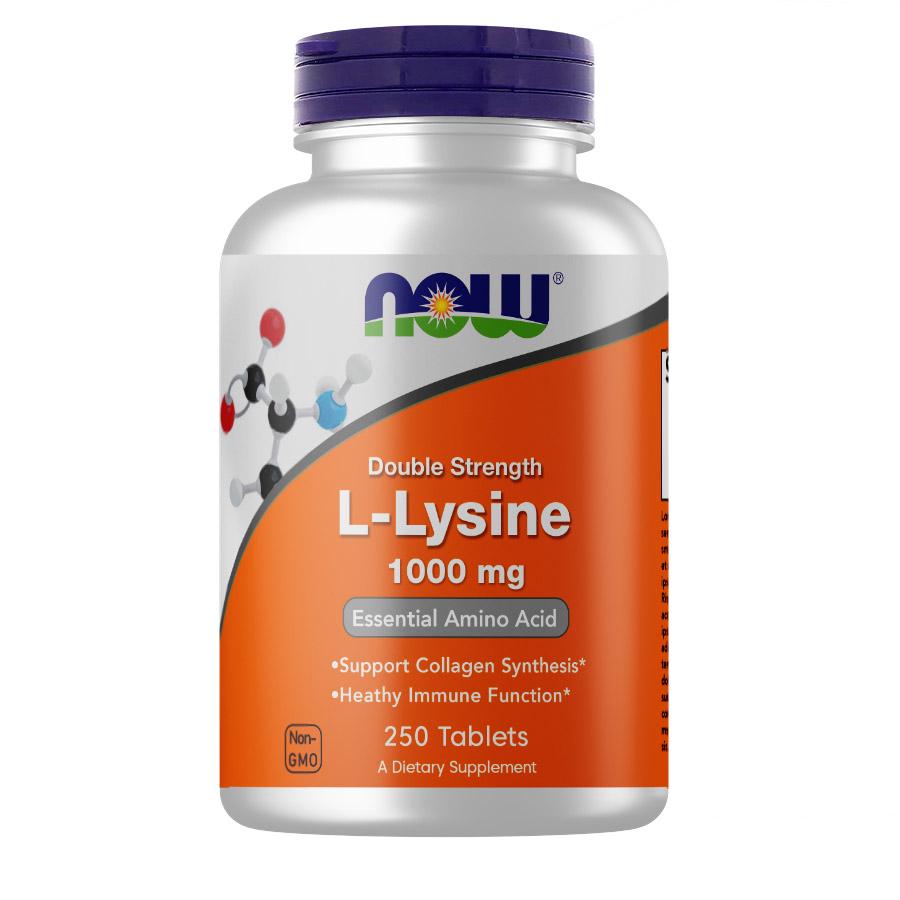 Аминокислота NOW L-Lysine 1000 мг 250 таб. (3602)