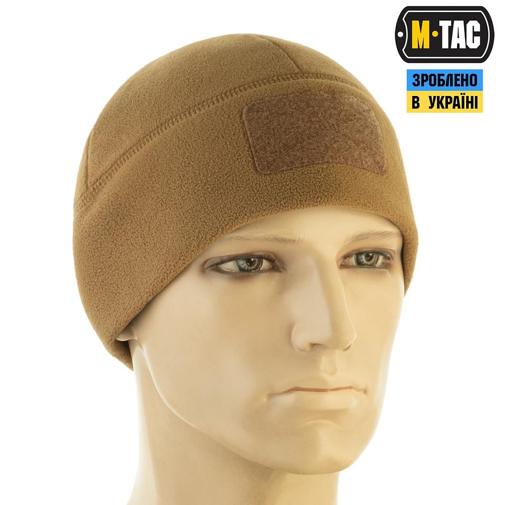 Шапка флісова M-Tac Watch Cap Elite з Velcro S Койот (5926870) - фото 3