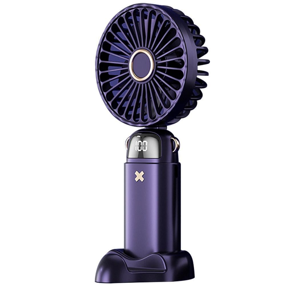 Вентилятор Mini fan с подставкой для телефона и дисплеем