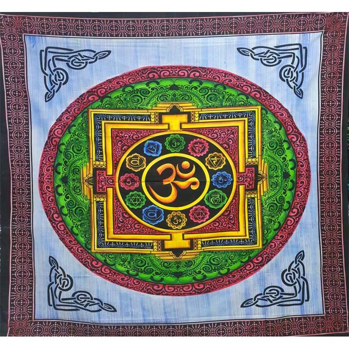 Покрывало двуспальное Мандала Разноцветный (9040630) Покрывало двуспальное Мандала Разноцветный (9040630)