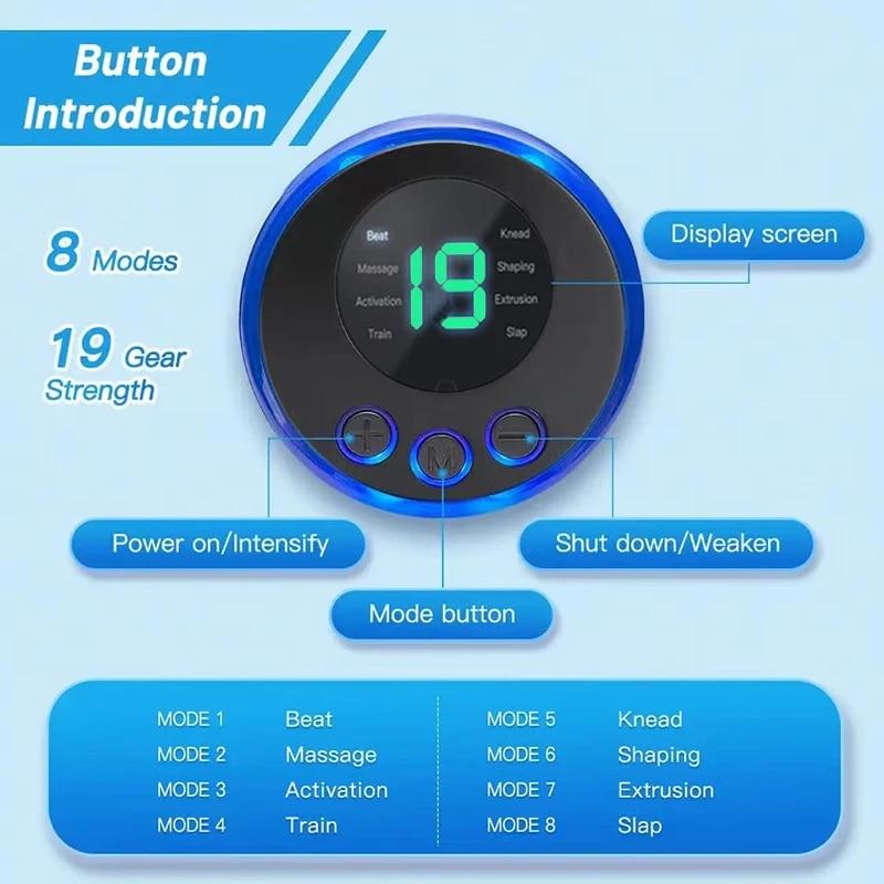 Масажер для ніг з EMS стимуляцією/8 режимів масажу/19 рівнів інтенсивності (2663674068) - фото 7 Масажер для ніг з EMS стимуляцією/8 режимів масажу/19 рівнів інтенсивності (2663674068) - фото 7