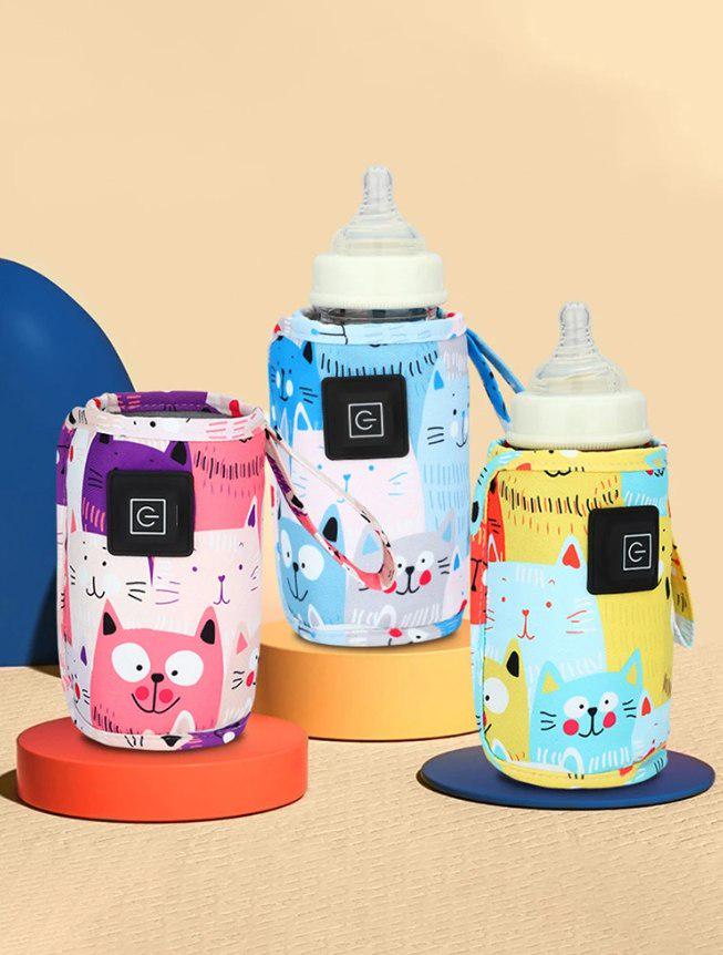 Підігрівач для пляшечки портативний, термоупаковка Mommy Bag №3 Котик Блакитний (141434) - фото 5