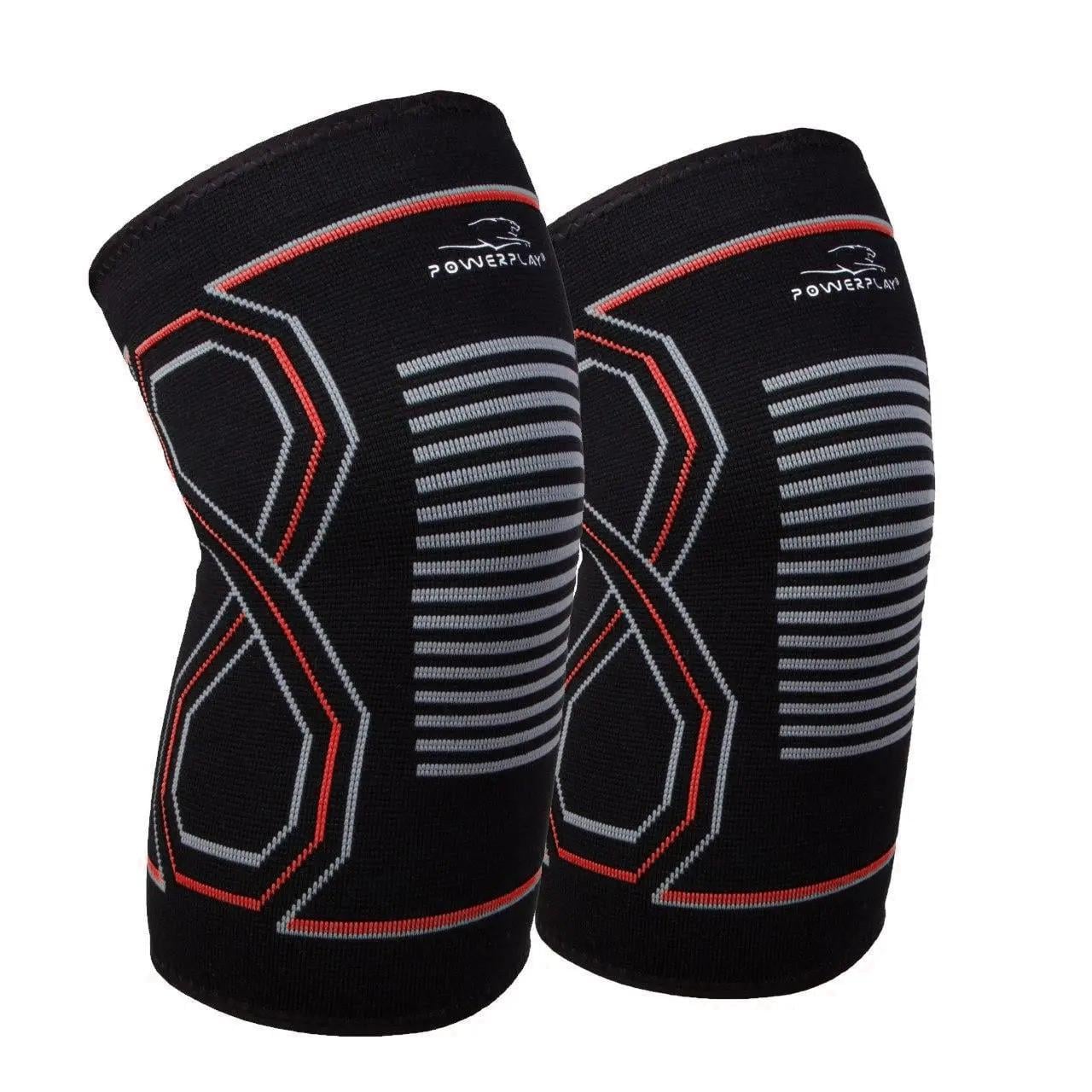 Наколенники спортивные PowerPlay PP-4099 Knee пара S/M SupportЧерно/Красный (3026514067)