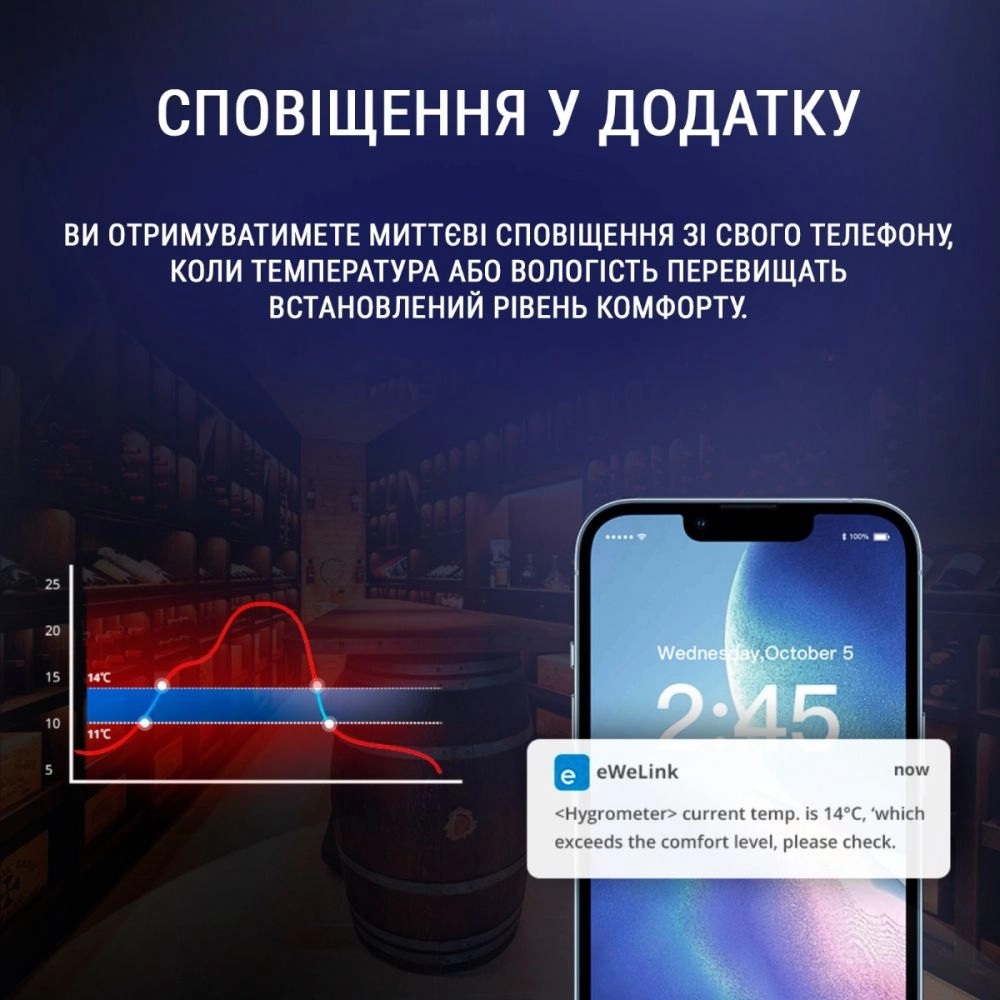 Датчик температури та вологості з дисплеєм Zigbee Sonoff SNZB-02D (WH00588) - фото 5 Датчик температури та вологості з дисплеєм Zigbee Sonoff SNZB-02D (WH00588) - фото 5