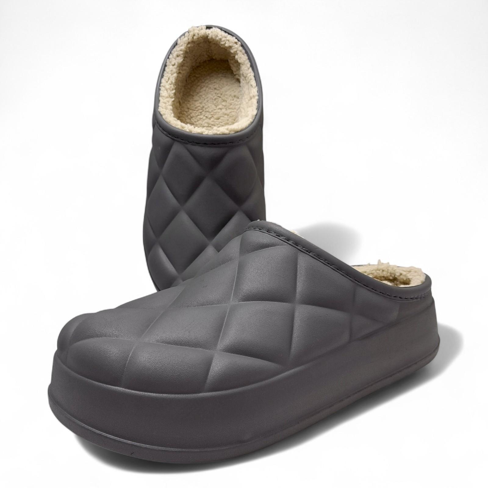 Сабо женские утепленные Krok р. 36 23 см Серый (2806996654) - фото 6