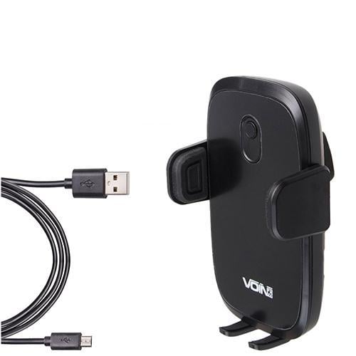 Держатель мобильного телефона Voin UHV-4006 с беспроводной зарядкой без кронштейна