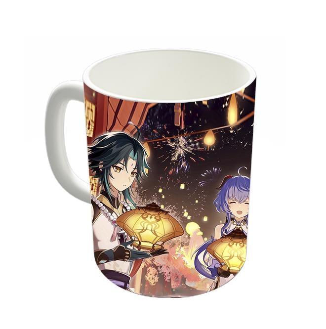 Чашка Сяо Ху Тао Гань Юй Геншин импакт Белый (z0712)