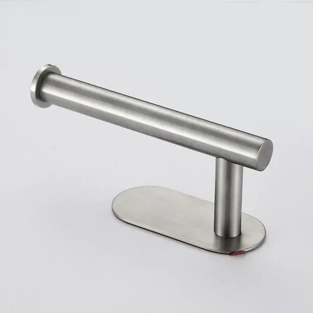 Тримач для туалетного паперу  самоклеючий з нержавіючої сталі на клейкій основі - фото 2