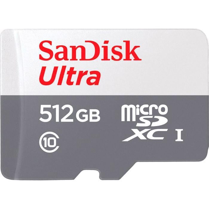 Карта памяти SanDisk microSDXC Ultra 512Gb class 10 A1 100Mb/s (SDSQUNR-512G-GN3MN)