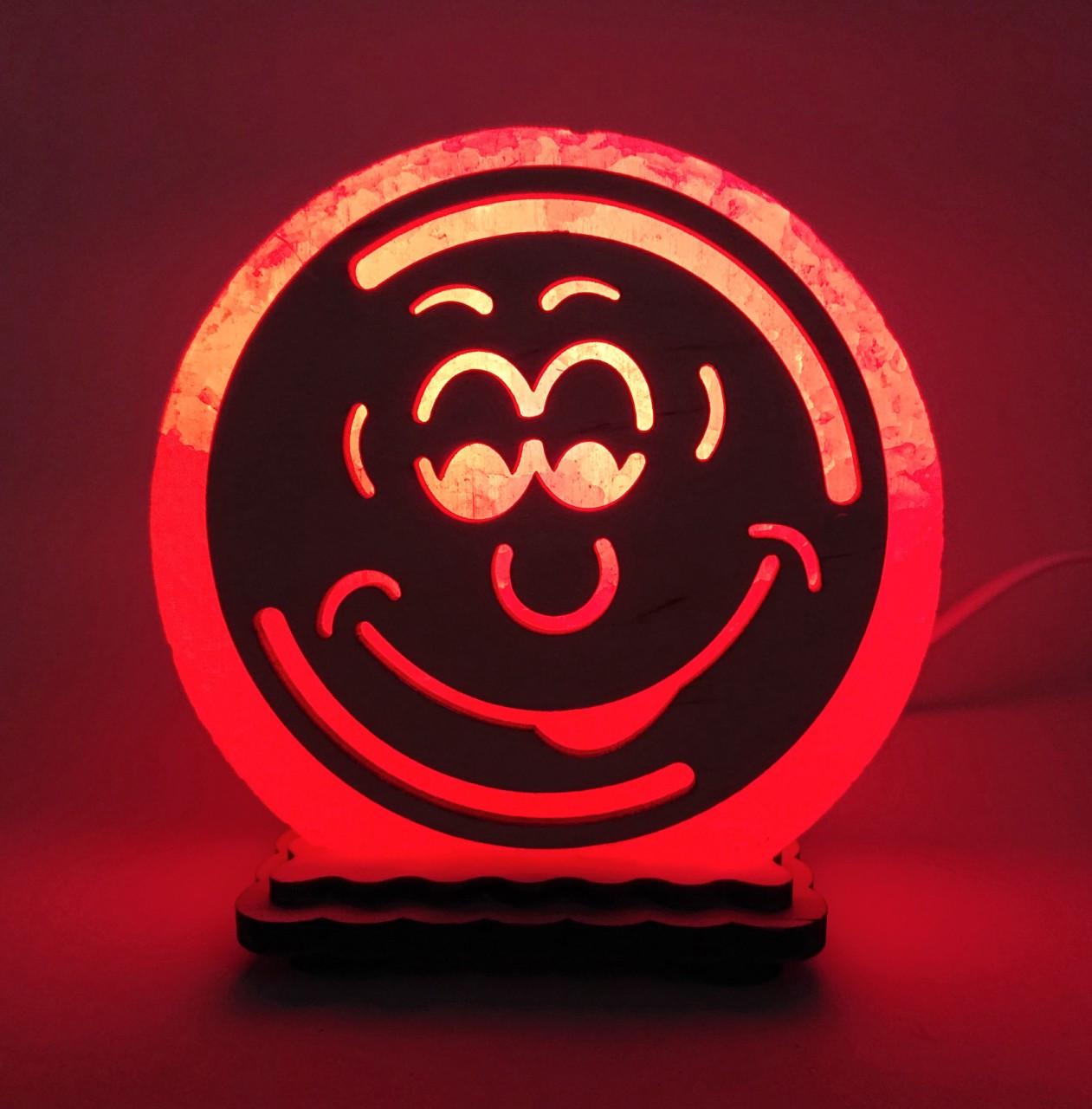 Соляной светильник Смайлик (KM-00012-r)