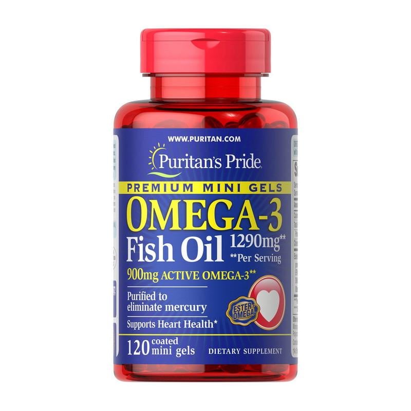 Рыбий жир Puritan's Pride Omega-3 Fish Oil 1290 мг 120 капс. (18986-01)