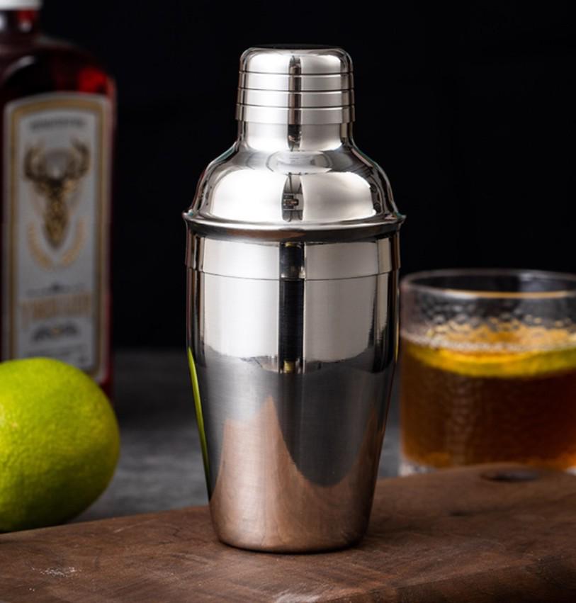 Барний шейкер для коктейлів Класичний нержавіюча сталь 350 мл Сріблястий (183) - фото 6