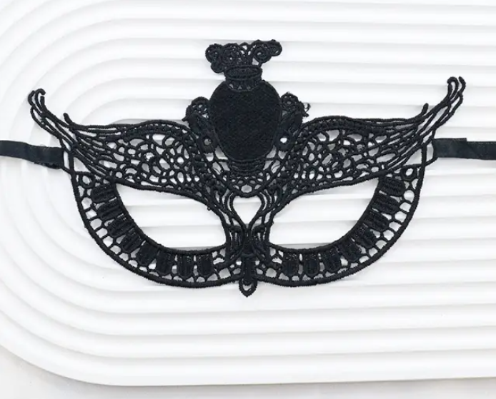 Маска на карнавал для лица унисекс One size Черный (908302)