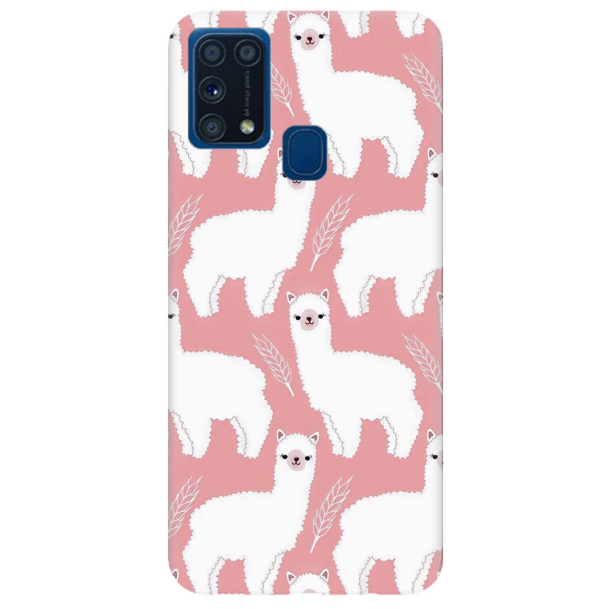 Силіконовий чохол Zorrov для Samsung Galaxy M31 - Сute alpaca (14190040257115931)