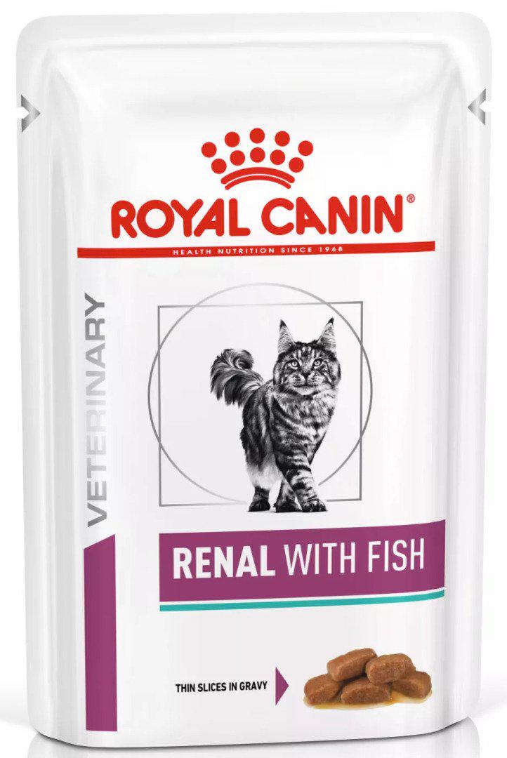 Корм вологий для котів Royal Canin Renal With Fish Pouches 85 г (9003579000526)