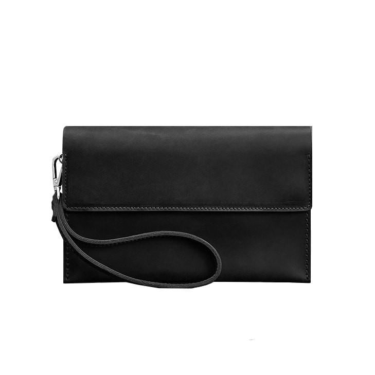 Клатч-барсетка кожаный мужской 3.0 Crazy Horse Черный (A-026854)