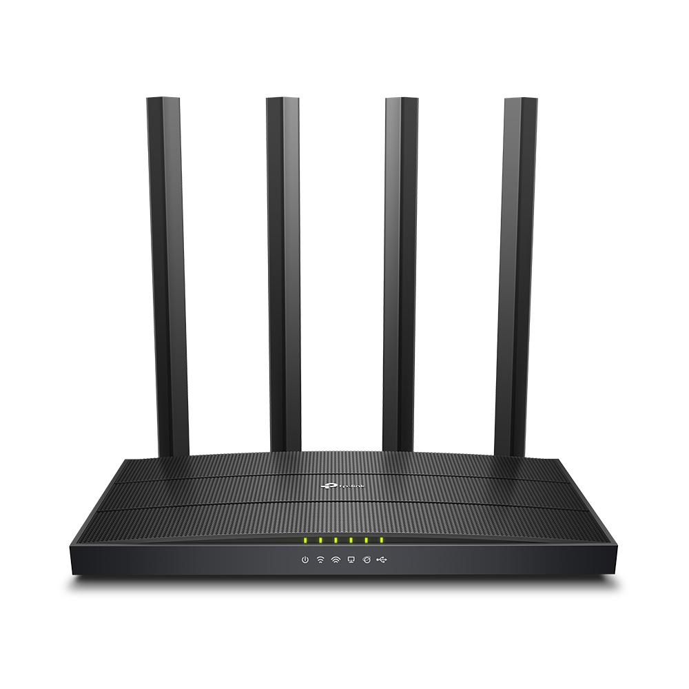 Роутер TP-Link Archer C6U Wi-Fi 802.11a/b/g/n/ac до 867 Mb/s 2,4/5 GHz 4x100/1000 Mb/s RJ45 100/1000Mb/s 4 зовнішні незнімні антени Black