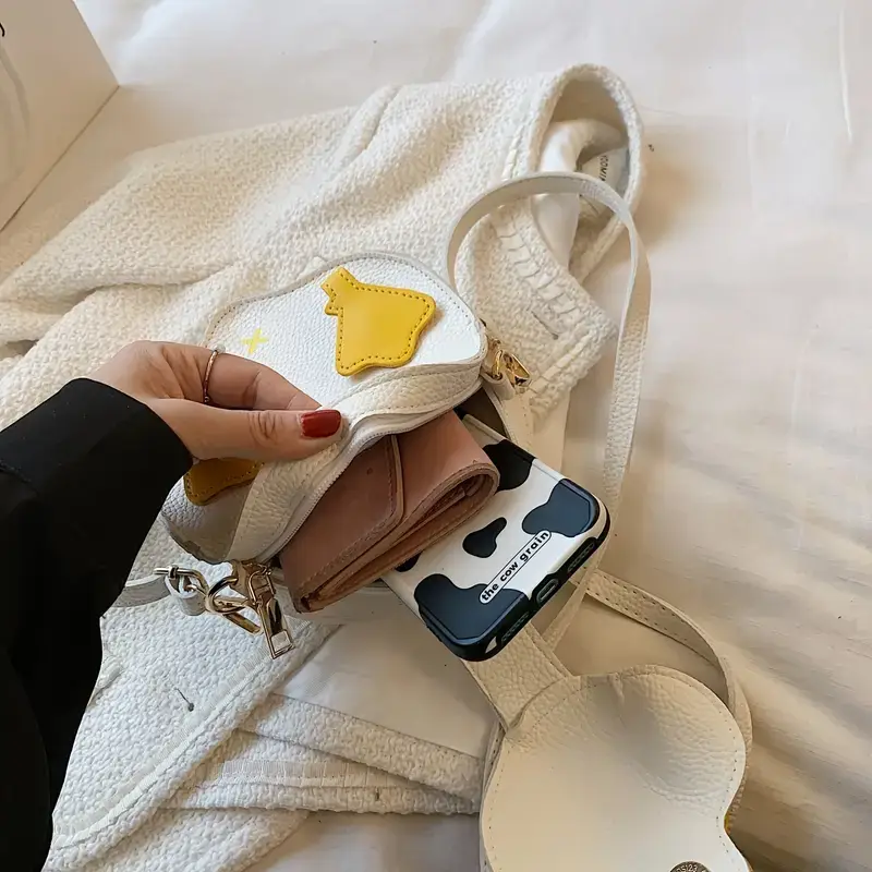 Сумка через плече у вигляді каченяти Kawaii 18×16×5 см Білий (30292593) - фото 4