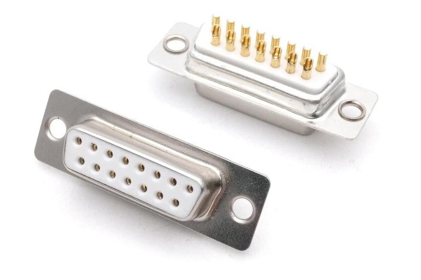 Конектори DB15 2u Gold RS232 COM-порт Female 50 шт.