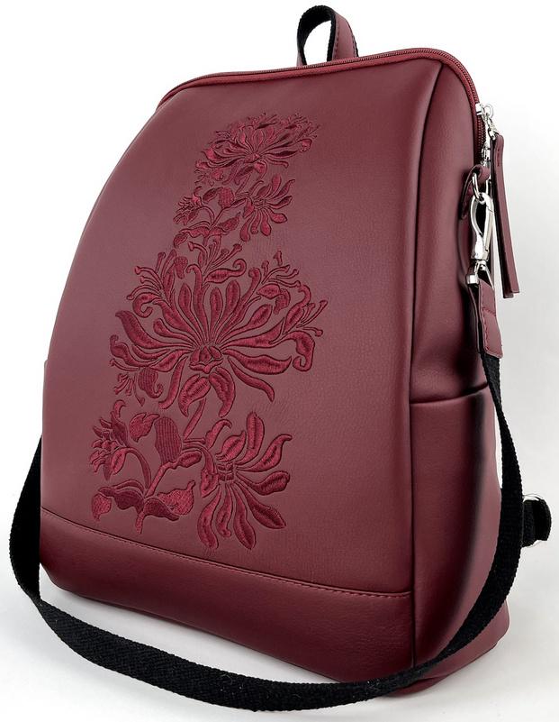 Міський рюкзак жіночий Alba Soboni 240045 з кишенею для ноутбука 13,6" Бордовий