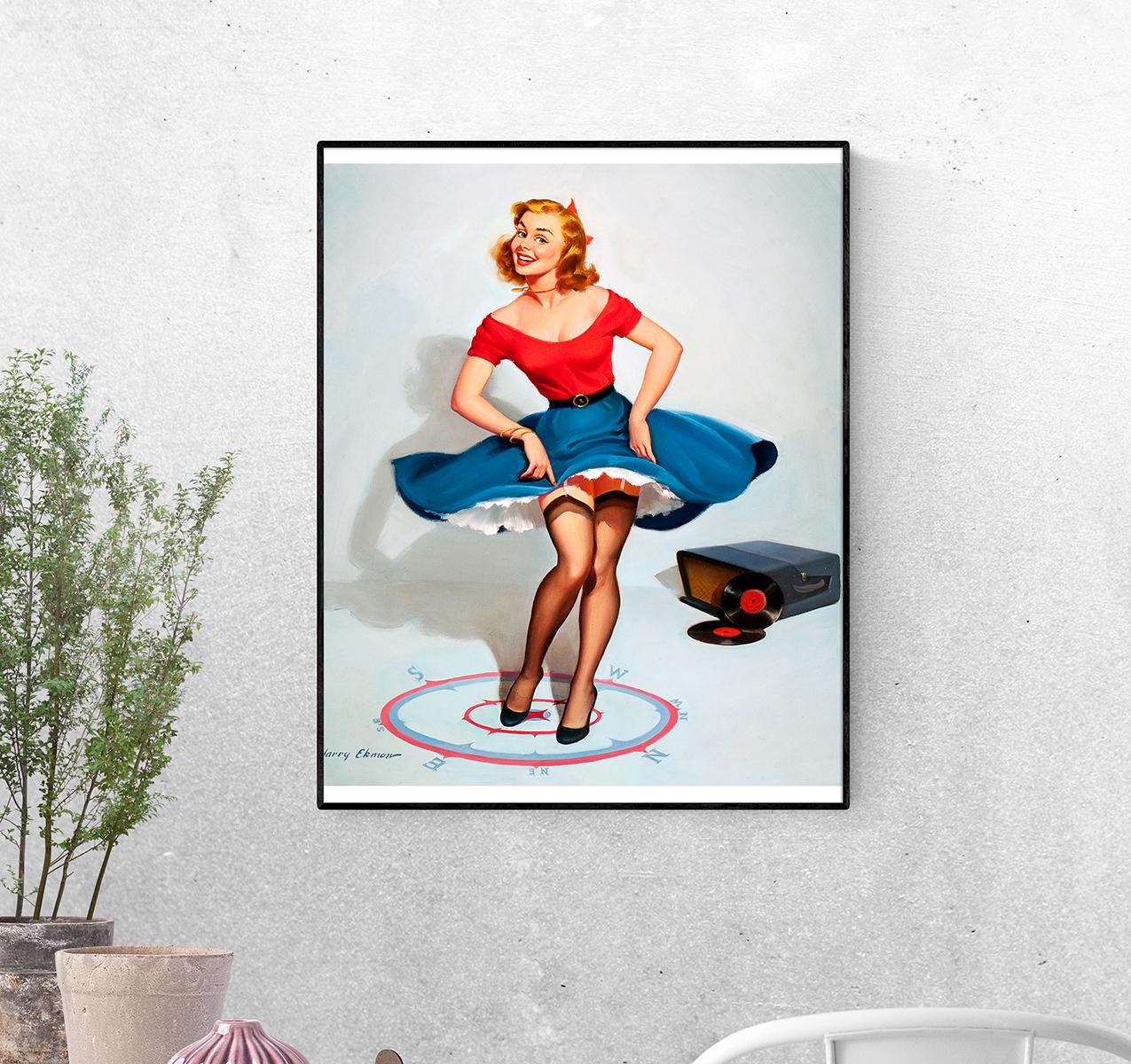 Постер Давай потанцуем 1940. Гарри Экман формат А-4 (pin_up010122_Poster)