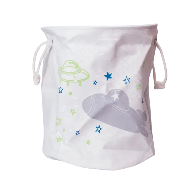 Корзина для детских игрушек текстильная 47 см Бежевый