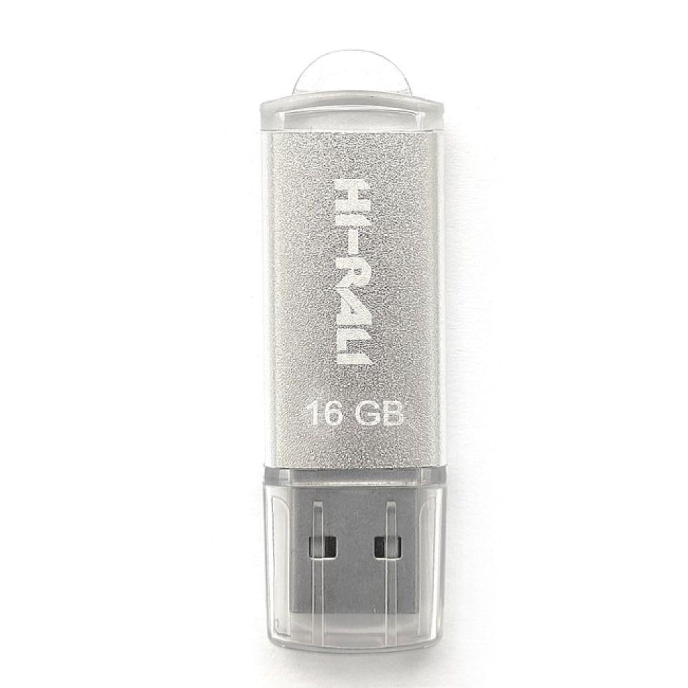 Флеш-память USB Hi-Rali Rocket 16 Гб Стальной (3001629147)