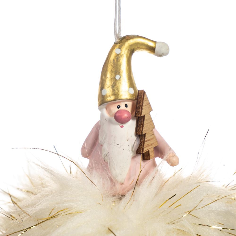 Подвеска новогодняя мягкая на елку Elisey Санта-Клаус с елкой Серебряный (NH-106-K-192) - фото 2 Подвеска новогодняя мягкая на елку Elisey Санта-Клаус с елкой Серебряный (NH-106-K-192) - фото 2