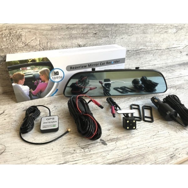 Видеорегистратор зеркало DVR D35 Car Full HD 1080 и камерой заднего вида - фото 5 Видеорегистратор зеркало DVR D35 Car Full HD 1080 и камерой заднего вида - фото 5