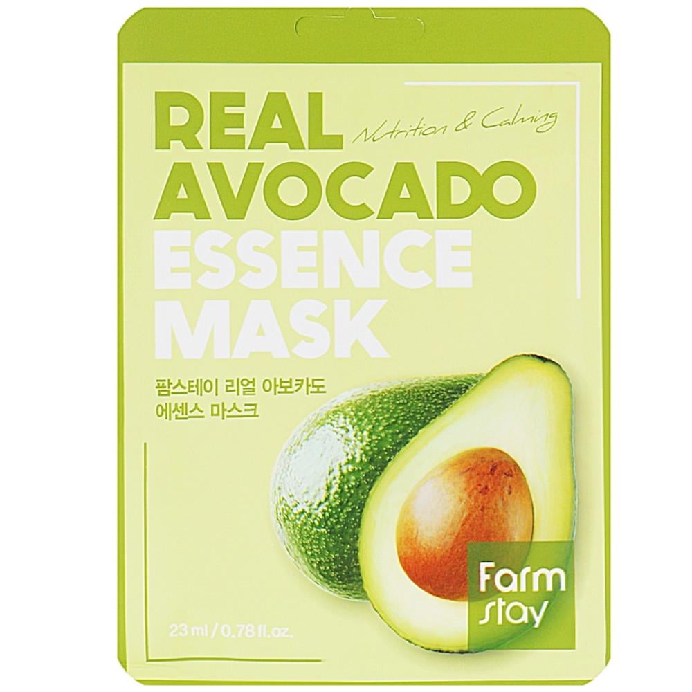 Маска для лица питательная FarmStay Real Avocado Essence Mask с авокадо 23 мл (8809636280310)