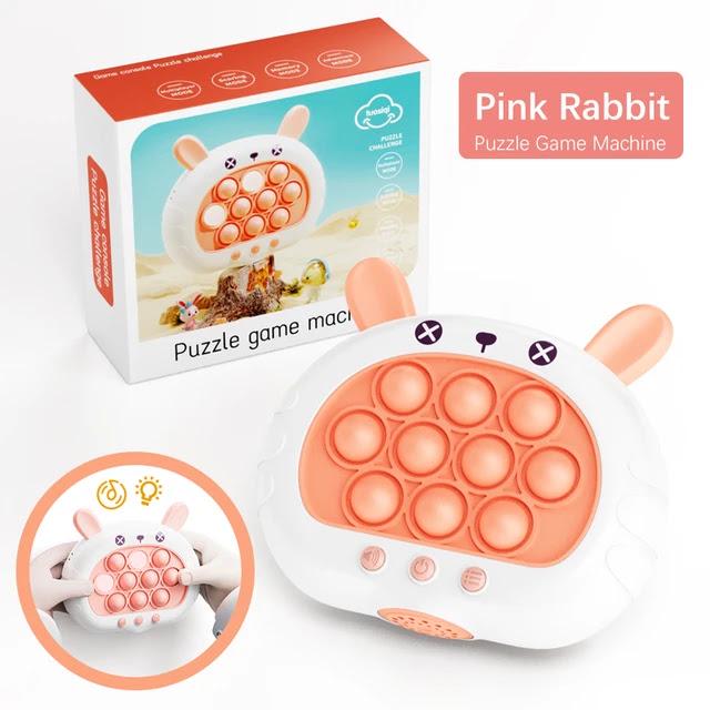 Интерактивная игрушка Quick Push Game Pop It Rabbit Pink (13449373) - фото 3 Интерактивная игрушка Quick Push Game Pop It Rabbit Pink (13449373) - фото 3