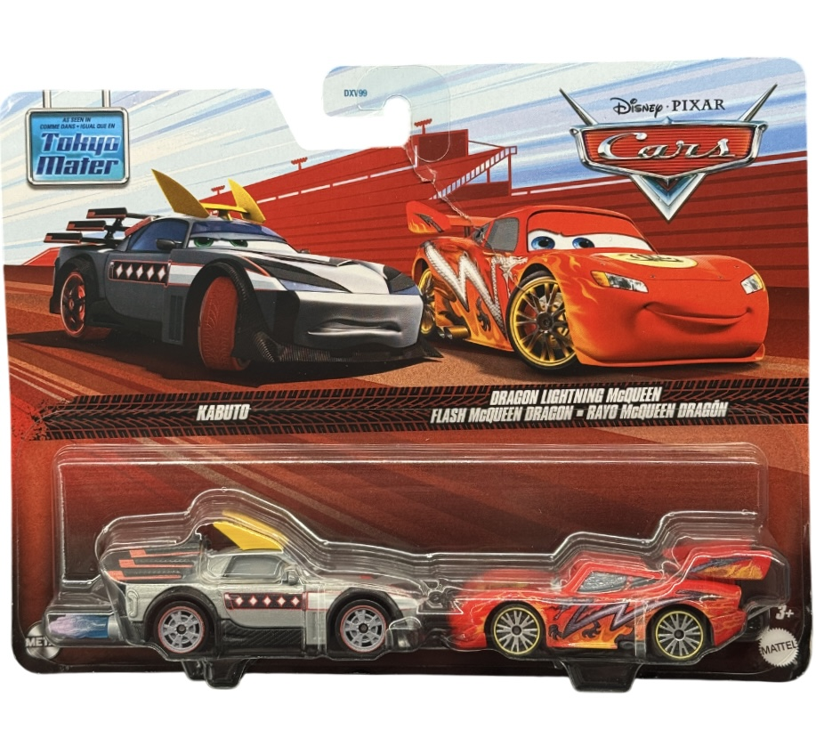 Набір автомобілів машинок Тачки Mattel Disney Pixar Cars Kabuto & Lightning McQueen (29658283)