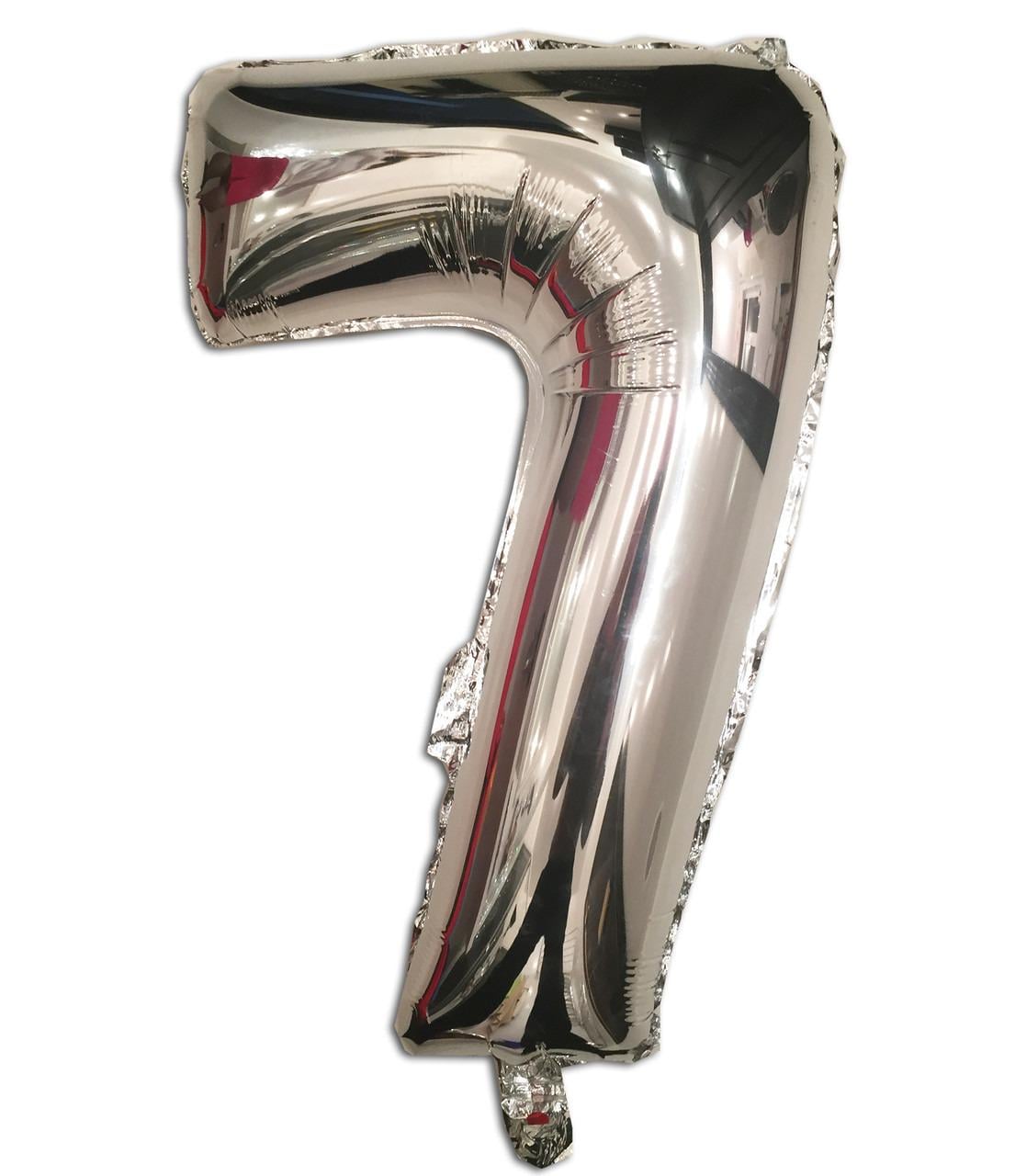 Кулька надувна фольгована 32" цифра 7 TV-shop 1347-7 one size Срібний
