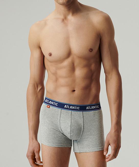 Комплект трусов-боксеров мужских Atlantic 3MH-214 хлопок L 3 шт. Синий/Серый/Коралловый (27565594) - фото 2 Комплект трусов-боксеров мужских Atlantic 3MH-214 хлопок L 3 шт. Синий/Серый/Коралловый (27565594) - фото 2