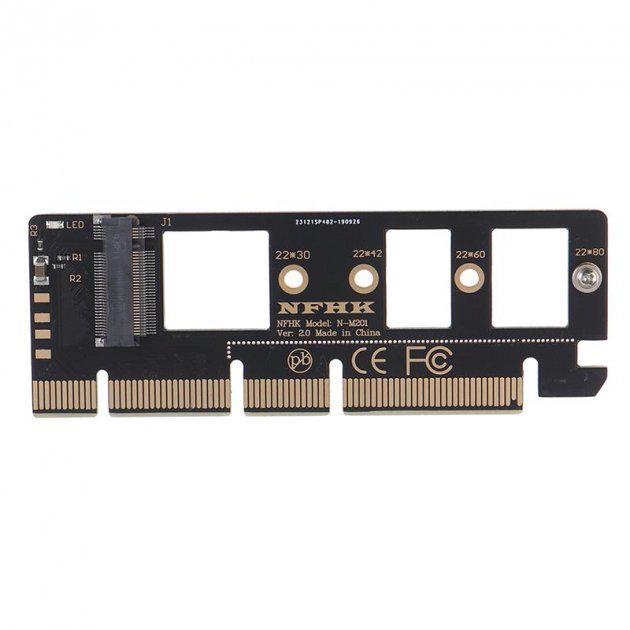 Адаптер M.2 NVMe SSD NGFF to PCIe 3.0 X4/X8/X16 (NFHK) - фото 2