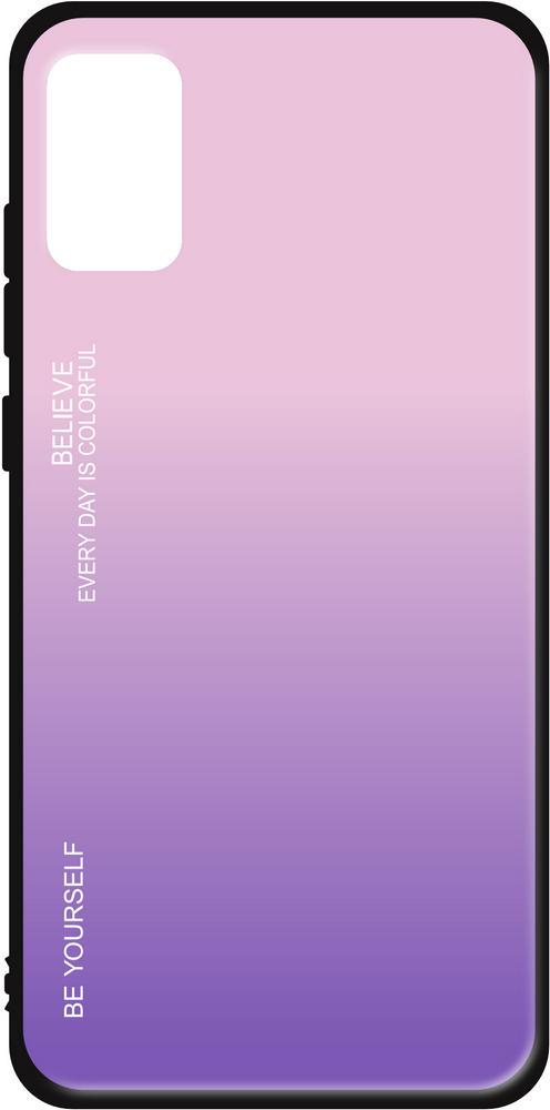 Скляний Чохол Glass Case для Samsung Galaxy A03s A037 Lilac (24548-3B)