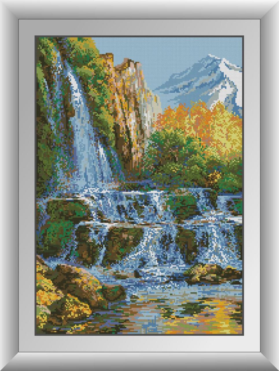 Алмазная мозаика Dream Art Пейзаж с водопадом 44х61,5 см (DA.30115)
