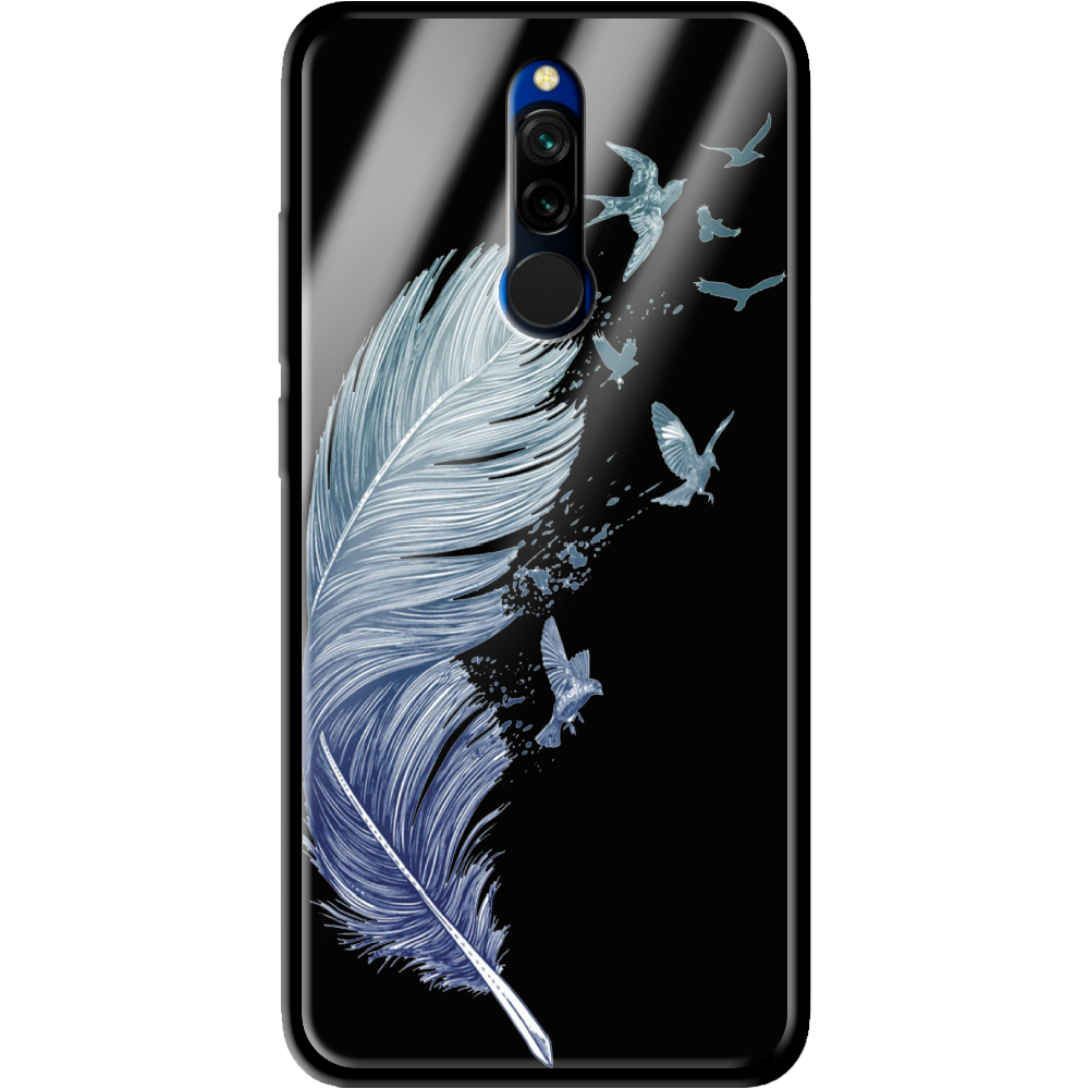 Чохол Boxface Xiaomi Redmi 8 Feather Чорний силікон зі склом (38411-cc38-39408)