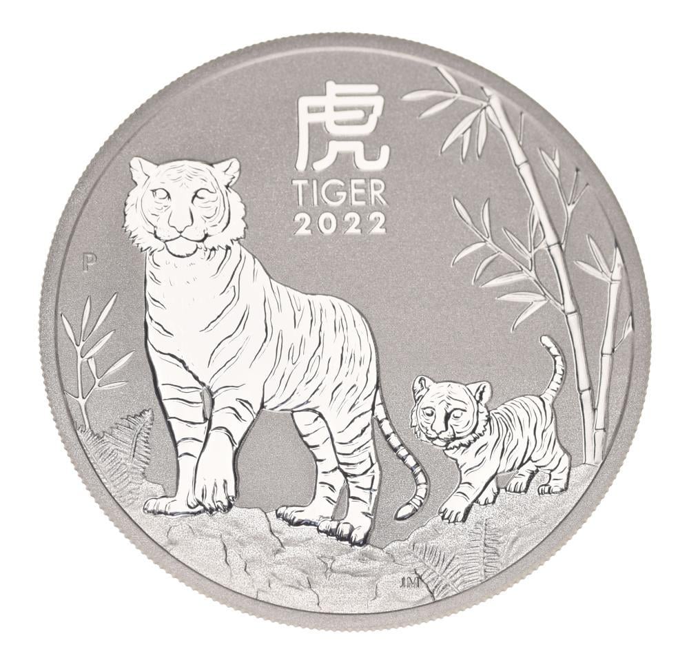 Коллекционная монета Австралия 1 доллар 2022 Серебро UNC Восточный календарь Год тигра Коллекционная монета Австралия 1 доллар 2022 Серебро UNC Восточный календарь Год тигра