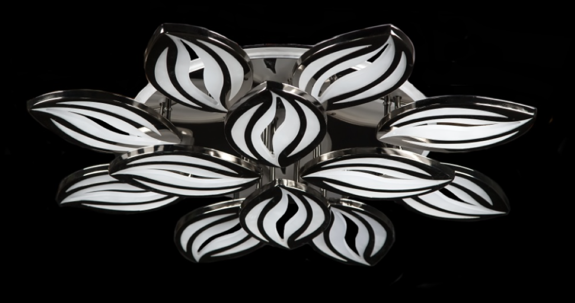 Светодиодная люстра LK23/8/4 LED ZBK Белый/Черный (AN000069)