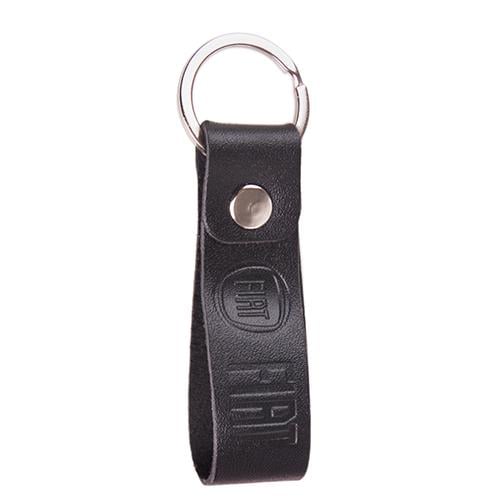 Брелок Vitol Fiat кожаный с кольцом Black (258394)