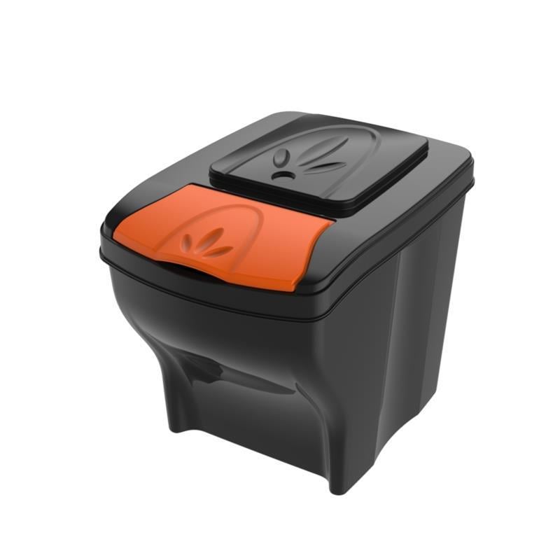 Контейнер для мусора Bama Poker 28x40x31 см 20 л Оранжевый (4005)