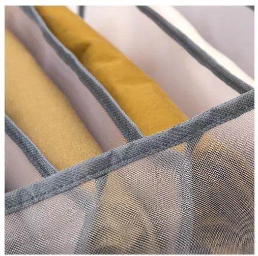 Органайзер для нижнего белья сетчатый 9 ячеек 32,5х25х18 см Серый (ОДШ-308-23) - фото 5