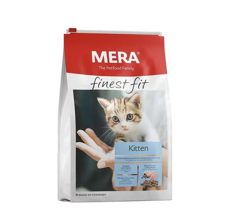 Корм сухой Mera Finest Fit Kitten с мясом птицы рисом и лесными ягодами для котят от 2 до 12 месяцев 15 кг (336287)