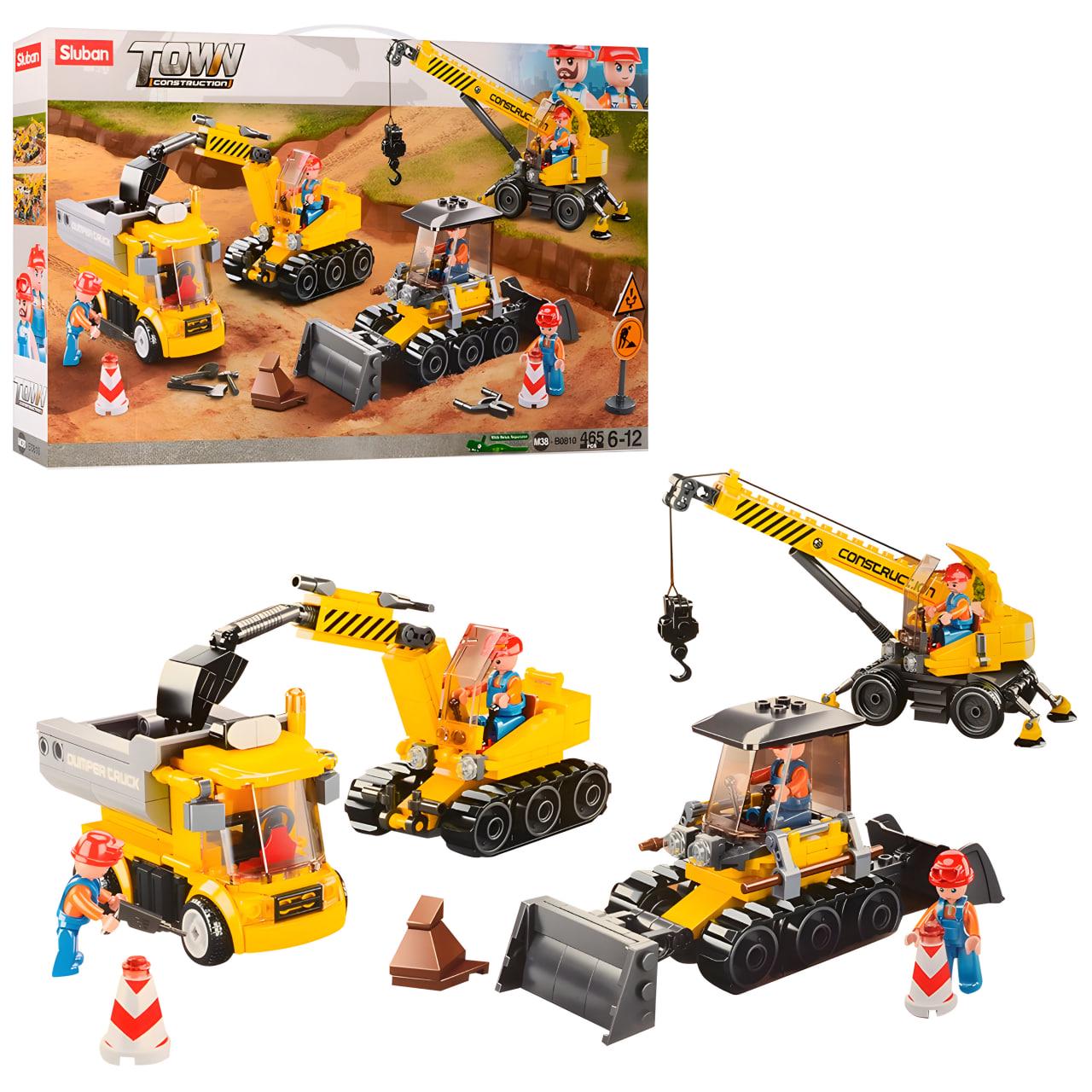 Конструктор Sluban Строительная техника 465 дет. (M38-B0810)