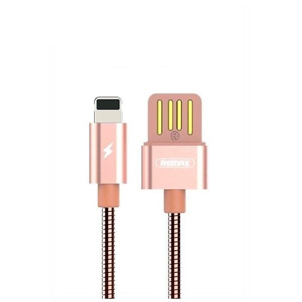 Кабель Remax RC-080i USB Lightning Serpent 1 м Розовое золото (6954851276173)